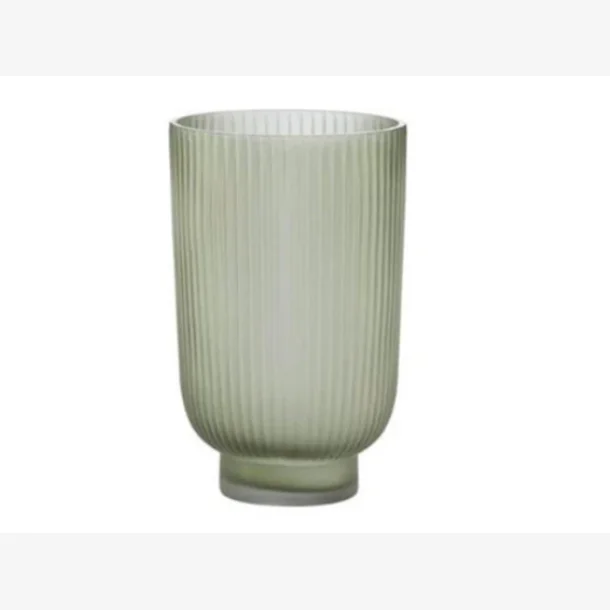 Hermona vase, grn, glas, 15/23 cm